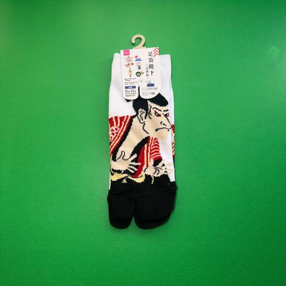 Tabi Red White Black Socks Green Tea Vintage Kabuki Japan Baddie Maison Margiela - Picture 2 of 8